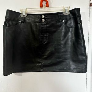Express PU Leather Mini Skirt